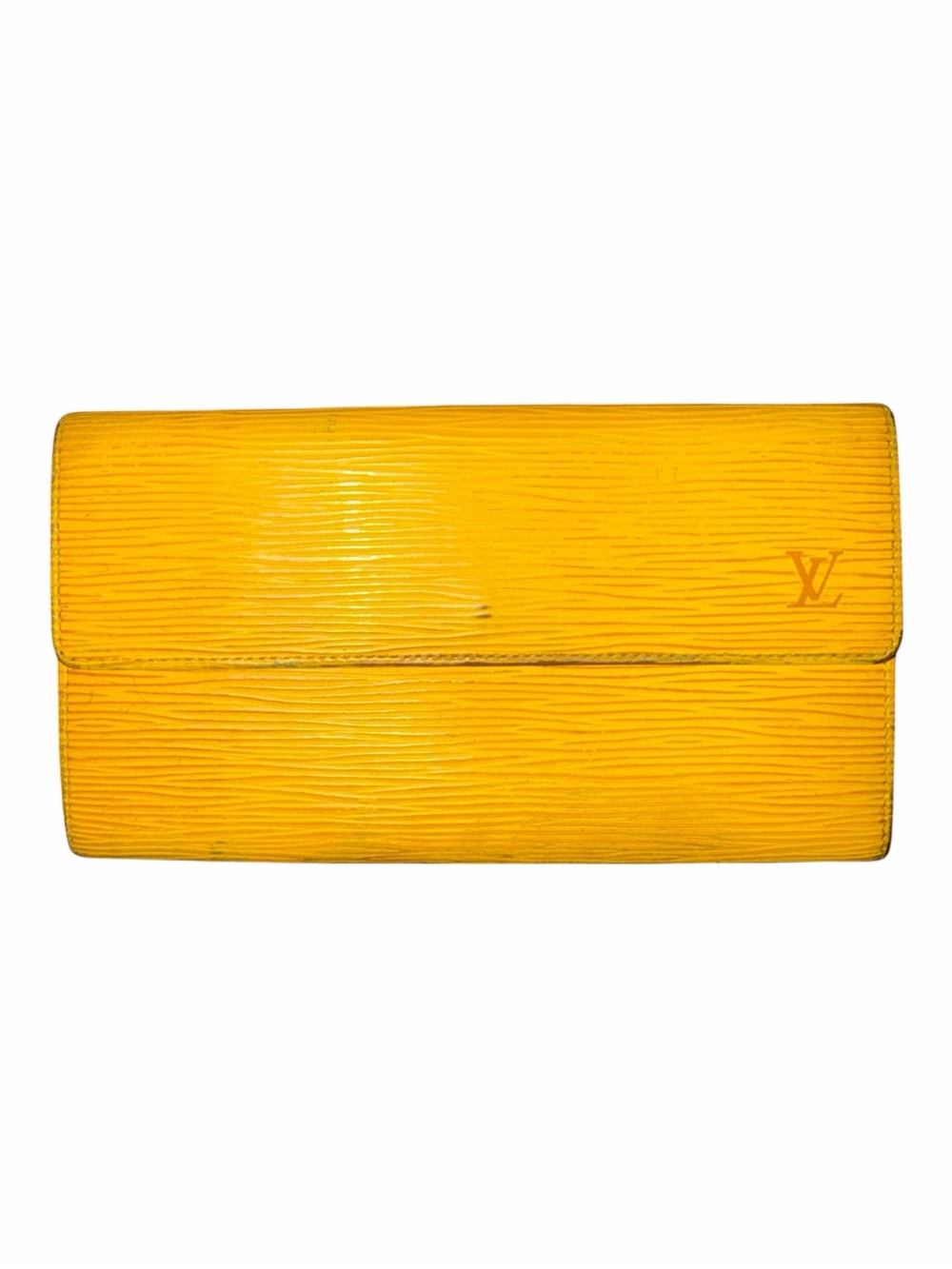 🚨LOW START🚨 Louis Vuitton Yellow Epi Leather Pochette Porte Monnaie Wallet
